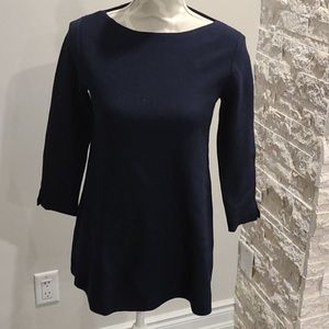 NWT COS navy boatneck wool blend sweater